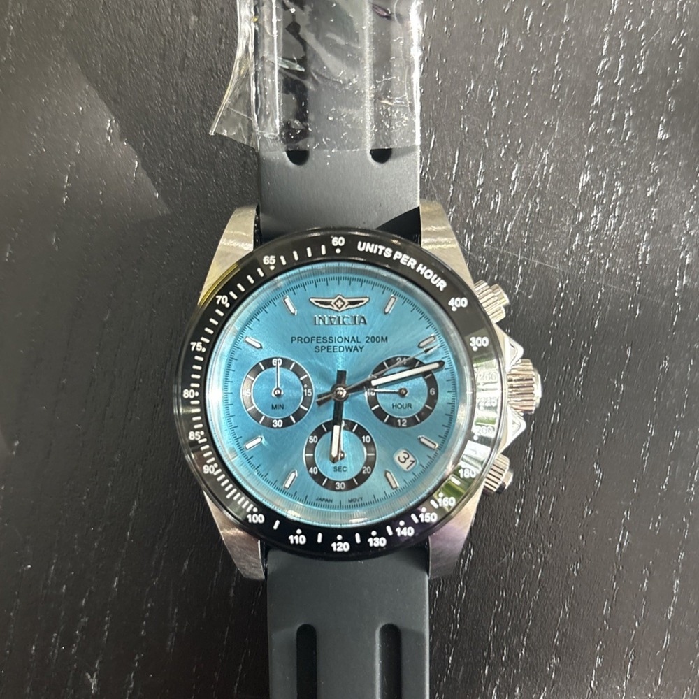 Invicta Men's 50490 Speedway Quartz VD53 Light Blue Dial Watch